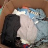 400 X BRAND NEW MIXED CLOTHING LOT CONTAINING, REYON HOODIE IN WHITE IN SIZE XL, MAINE ZIPPED TURTLENECK IN CHARCOAL GREY IN SIZE L, YESSICA KNITTED JUMPER IN GREY IN ONE SIZE, ETC, (ONE ONE PALLET BOX)
