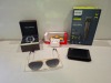 6 X MIXED LOT CONTAINING ROCWEAR WATCH , APPLE AIRPODS PRO , MARC JACOBS SUNGLASSES , PHILIPS ALL IN ONE TRIMMER FOR FACE AND HAIR , RASTAR CAR , MENS WALLET IN BLACK