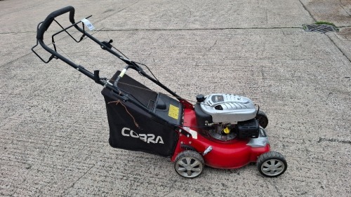 1 X COBRA M46SPC 18INCH PETROL SELF PROPELLED LAWNMOWER (UNTESTED)