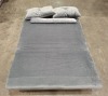 1 X FOLDING SOFA BED IN GREY SIZE AS SOFA W 120 X L 77 X H 77 CM SIZE AS BED W 120 X L 190 X H 26 CM - 2