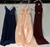 11 X BRAND NEW LINZI JAY BRIDESMAID COLLECTION DRESSES LOT CONTAINING, CHIFFON DRESS IN NAVY IN SIZE 10 CODE - EN452, CHIFFON DRESS IN PINK IN SIZE 10 CODE - EN335, CHIFFON DRESS IN BERGUNDY IN SIZE 10 CODE - 2300, TOTAL LOT RRP &pound;950