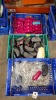 200 X BRAND NEW MIXED GLASSES AND CASES LOT CONTAINING, GALLIERI GLASSES IN BRONZE, GALLIERI GLASSES IN PURPLE AND BLUE, BIG SPECS MAXX CASE IN BLACK AND GREY, TOUS CASE IN PURPLE, ETC, IN 3 TRAYS (TRAYS NOT INCLUDED) - 2