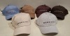 60 X BRAND NEW MENNACE BASEBALL HATS LOT CONTAINING, HATS IN BLUE, GREY, CREAM, BROWN AND BURGUNDY, IN 2 TRAYS (TRAYS NOT INCLUDED)