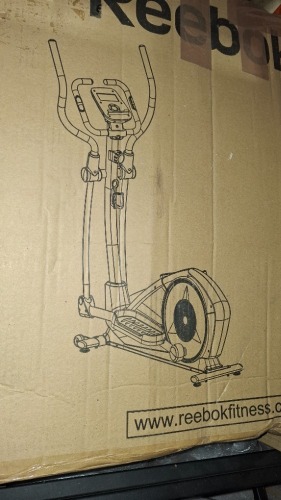 1 X REEBOK A4.0 CROSS TRAINER MACHINE IN ONE BOX (NOTE CUSTOMER RETURNS UNKNOWN IF ALL PARTS ARE PRESENT )