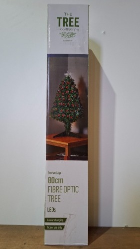 6 X BRAND NEW THE TREE COMPANY 80CM FIBRE OPTIC COLOUR CHANGING LED TREE