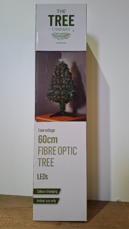 8 X BRAND NEW THE TREE COMPANY 60CM FIBRE OPTIC COLOUR CHANGING LED TREE