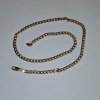 9 CT GOLD HOLLOW CURB LINK CHAIN - WEIGHT 12.127 G (AUTHORISED AS GENUINE BY AN INDEPENDENT JEWELLER)