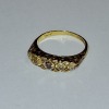 9 CT GOLD STONE SET RING - WEIGHT 4.009 G (AUTHORISED AS GENUINE BY AN INDEPENDENT JEWELLER)