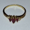 2 X RINGS IE. 1 X 9 CT GOLD RUBY & DIAMOND RING - WEIGHT 1.993 G 1 X SILVER SAPPHIRE RING (AUTHORISED AS GENUINE BY AN INDEPENDENT JEWELLER) - 2