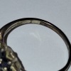 2 X RINGS IE. 1 X 9 CT GOLD RUBY & DIAMOND RING - WEIGHT 1.993 G 1 X SILVER SAPPHIRE RING (AUTHORISED AS GENUINE BY AN INDEPENDENT JEWELLER) - 5
