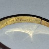 9 CT GOLD SYNTHETIC STONE RING (SPLIT SHANK) - WEIGHT 3.015 G (AUTHORISED AS GENUINE BY AN INDEPENDENT JEWELLER) - 2