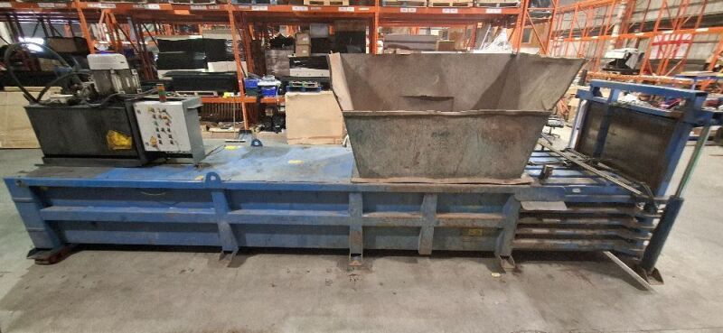 EASI RECYCLING WRH 700H HORIZONTAL HIGH-VOLUME WASTE COMPACTION AND RECYCLING BALER PLATE WORN W1800MM X L8000MM X H2400MM