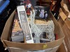 FULL PALLET BOX OF MIXED CHRISTMAS ITEMS LOT CONTAINING 74CM SOFT ACRYLIC SNOWMAN LIGHT SCULPTURE 88 LEDS , 50 CM MICROBRIGHTS ROBIN MOTIF 250 LEDS , SET OF 3 LIT CONES 900 LEDS , 1.2M BROWN FLOCKED WILLOW TREE 450LEDS ETC IN ONE PALLET BOX - (NOTE CUS