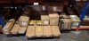 15 X MIXED CHRISTMAS TREE LOT CONTAINING PRE - LIT ROCKY MOUNTAIN PINE 6FT , 2.1M JAPANESE PINE TREE WITH 420 LEDS , GLENSHEE SPRUCE 7FT , PRE - LIT CHRISTMAS DOOR SET , ETC OVER A FULL BAY - (NOTE CUSTOMER RETURNS )