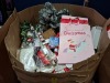 FULL PALLET BOX OF MIXED CHRISTMAS ITEMS LOT CONTAINING VARIOUS CHRISTMAS CARDS , CHRISTMAS WREATH , VARIOUS CHRISTMAS GIFT WRAP , LARGE CHRISTMAS GIFT BAGS ETC IN ONE PALLET BOX - (NOTE CUSTOMER RETURNS)