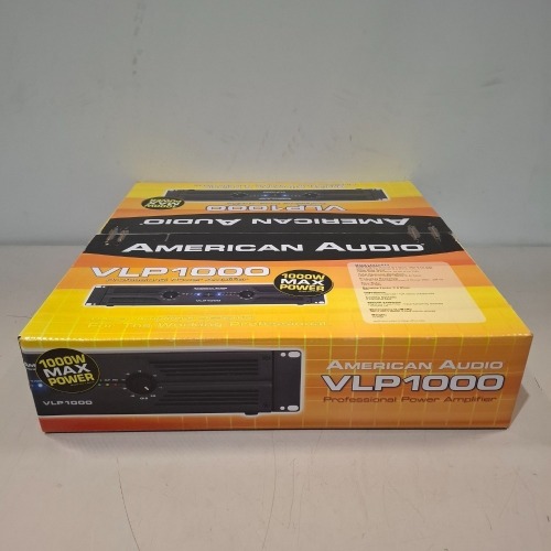 1 X BRAND NEW AMERICAN AUDIO VLP1000 PROFESSIONAL POWER AMPLIFIER 1000W MAX POWER