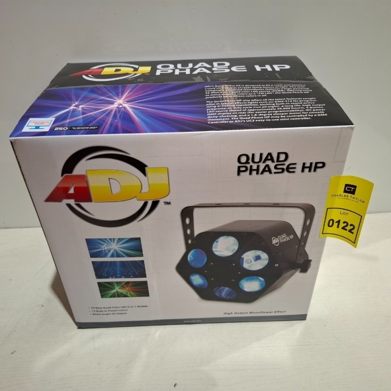1 X BRAND NEW ADJ QUAD PHASE HP 32W QUAD COLOUR LED 4 IN 1 (RGBW)