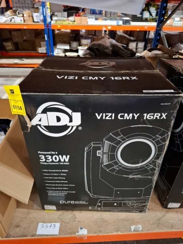 1 X GRADE B ADJ VIZI CMY 16RX 330W PHILIPS PLATINUM 16R MSD 9 COLOUR LIGHT (UNTESTED)