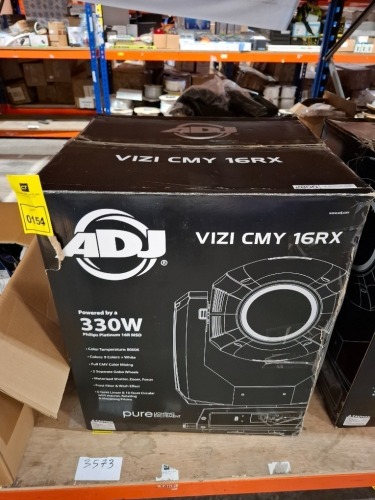 1 X GRADE B ADJ VIZI CMY 16RX 330W PHILIPS PLATINUM 16R MSD 9 COLOUR LIGHT (UNTESTED)