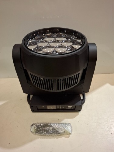 1 X GRADE B ADJ FOCUS FLEX L19 VERSATILE MOVING HEAD LED LIGHT (UNTESTED)