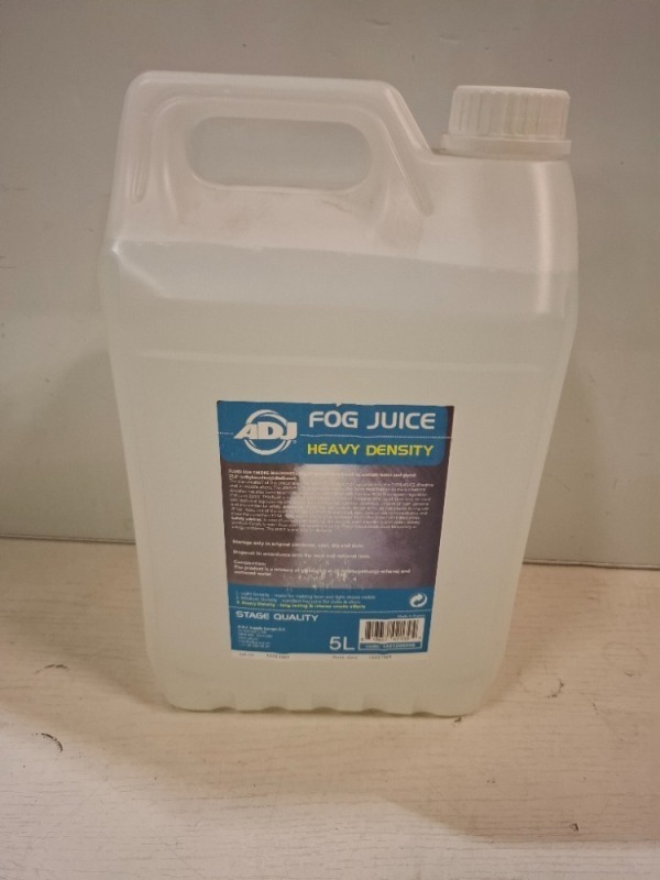 24 X BRAND NEW ADJ FOG JUICE FOR FOG MACHINES IN 5LITRES