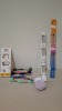 1000 + BRAND NEW MIXED KNITTING LOT CONTAINING ESSENTIALS KNITTING NEEDLES IN SIZE 9MM / 30 CM , 8MM / 30 CM ,2.25MM / 35 CM , KNITPRO FIXED CIRCULAR NEEDLES , DMC MOULINE SPECIAL COTTOM THREADS IN VARIOUS COLOURS ETC IN 4 TRAYS
