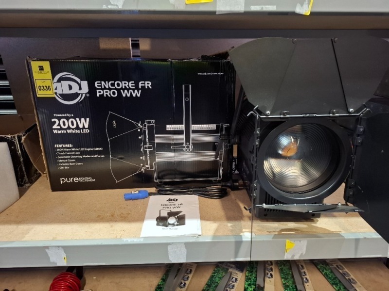 1 X GRADE B ADJ ENCORE FR PRO WW 200W WARM WHITE LED (UNTESTED)