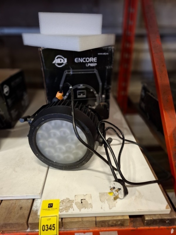 1 X GRADE B ADJ ENCORE LP18IP LED LIGHT (UNTESTED)