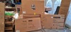 3 X DESK LOT CONTAINING 1 X HOMYLIN ELMO OAK DESK , 1 X ELMO WHITE WOOD COMPUTER DESK , 1 X JESUSAA DESK IN WOOD IN 3 BOXES - ( NOTE CUSTOMER RETURNS )