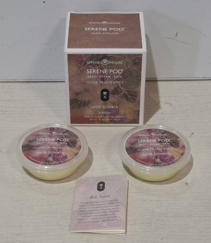 144 SETS OF TWO SERENE HOUSE SERENE PODS HOME FRAGRANCE IN BOHEMIAN BOURGEOIS AND FLOATING TRANSPARENTLY IN 6 BOXES - RRP EACH &pound;4 TOTAL RRP &pound;576