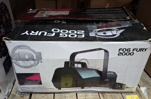 1 X GRADE B ADJ FOG FURY 2000 FOG MACHINE (UNTESTED)