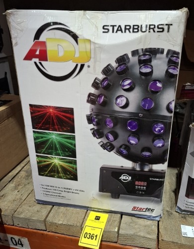 1 X GRADE B ADJ 100 BEAM STARBURST LED LIGHT (UNTESTED)