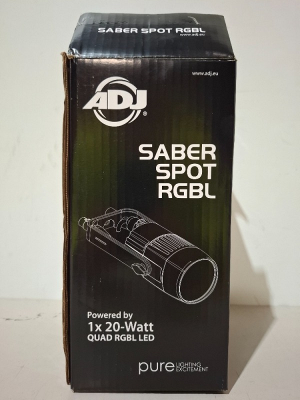 5 X GRADE B ADJ SABER SPOT RGBL LED LIGHT (UNTESTED)