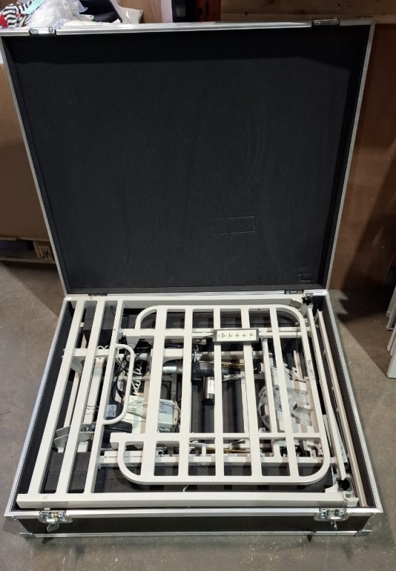 1 X NSR DISABILITY ELECTRIC BED BASE WITH CONTROL IN TRANSPORT CASE - (UNTESTED )