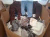 400 X MIXED CLOTHING LOT TO INCLUDE TOM TAILOR DENIM WHITE JEANS EXTRA SKINNY SIZE 34 , DIVIDED TIGER PRINT TROUSERS SIZE 12 , SUPER SKINNY JEGGINGS IN SIZE 10 ETC IN A PALLET BOX