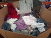 400 X MIXED CLOTHING LOT TO INCLUDE F.D.JOSEPH LONG SLEEVE BUTTON BLOUSE IN DARK RED SIZE 16 , ADO STYLE SHORTS IN SEAWEED GREEN XL , F.D.JOSEPH 3/4 LENGTH PANTS IN COLOUR BROWN ETC IN A PALLET BOX