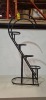 4 X 4- TIER PLANT POT / DISPLAY STANDS IN BLACK