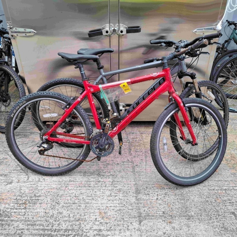 2 X CARRERA BIKES 1 RED 1 GREY