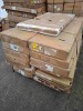 15 X MIXED FLATPACK FURNITURE LOT CONTAINING, LANCASTER 4 PIECE BEDROOM SET IN CREAM, HOMELI LANC 3 PIECE SET IN BLUE, LANCASTER 3 PIECE BEDROOM SET IN BLUE / SLATE, HL CARL MIRROR CABINET IN WHITE OAK, ETC, ON 1 PALLET, ITEMS MAY BE PART ONLY / CUSTOMER 
