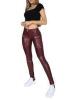 12 X BRAND NEW BRAND NEW WOMENS CLOTHING LOT IE. 4 X PAIRS OF HUGZ BLACK FAUX MID WAIST IN WINE AND BLACK IN SIZE 12L PLUS 8 X PAIRS OF TOPSHOP JEANS IN LIGHT BLUE AND NAVY IN SIZES UK 12 X 7, UK 10 X 1 TOTAL RRP &pound;488 - 4