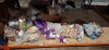 50+ BRAND NEW MIXED CHRISTMAS DECORATIONS CONTAINING 20CM GLITTER TREE POP STAR PURPLE , 24X60MM MULTI-FINISH BAUBLES PURPLE , VARIOUS ORNAMENTS IN BLUE, GREEN, ORANGE ETC OVER HALF A BAY
