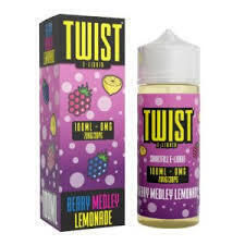 98 X BRAND NEW BERRY MEDLEY LEMONADE BY TWIST E - LIQUID IN SIZE 100 ML NICOTINE FREE IN 2 BOXES - RRP EACH &pound;12 TOTAL RRP FOR LOT &pound;1,176