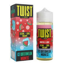 98 X BRAND NEW ICE WATERMELON MADNESS BY TWIST E - LIQUID IN SIZE 100 ML NICOTINE FREE IN 2 BOXES - RRP EACH &pound;15 TOTAL RRP FOR LOT &pound;1,470
