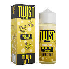 98 X BRAND NEW TOBACCO GOLD BY TWIST E - LIQUID IN SIZE 100 ML NICOTINE FREE IN 2 BOXES - RRP EACH &pound;12 TOTAL RRP FOR LOT &pound;1,176