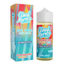 98 X BRAND NEW STRAWBERRY MANGO ICE BY CLOUD NURDZ BAR JUICE E - LIQUID IN SIZE 100 ML NICOTINE FREE IN 2 BOXES - RRP EACH &pound;15 TOTAL RRP FOR LOT &pound;1,470