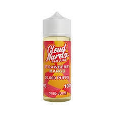 98 X BRAND NEW STRAWBERRY MANGO BY CLOUD NURDZ BAR JUICE E - LIQUID IN SIZE 100 ML NICOTINE FREE IN 2 BOXES - RRP EACH &pound;15 TOTAL RRP FOR LOT &pound;1,470