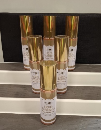 200 X BRAND NEW ETMORE LIQUID ILLUMINATOR - COLOURS MORROCAN PRINCESS AND CHAMPAGNE 60ML