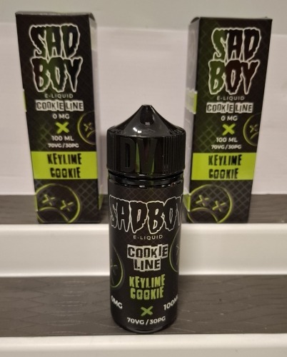 98 X BRAND NEW KEYLIME COOKIE BY SADBOY E - LIQUID IN SIZE 100 ML NICOTINE FREE IN 2 BOXES - RRP EACH &pound;12 TOTAL RRP FOR LOT &pound;1,176