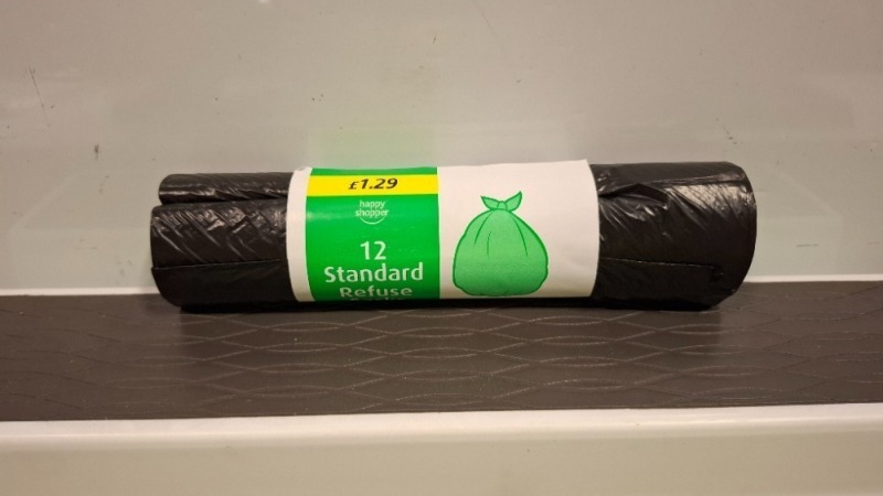 240 X BRAND NEW PACKS OF 12 STANDARD REFUSE SACKS IN 10 BOXES