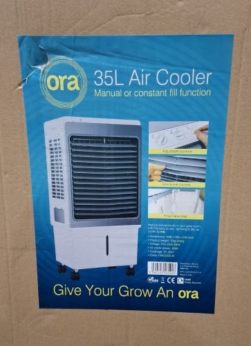 1 X BRAND NEW ORA 35 LITRE AIR COOLER MANUAL OR CONSTANT FILL FUNCTIONS &pound;255 RRP